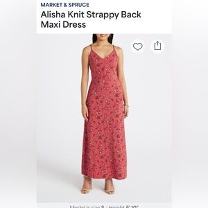MARKET & SPRUCE
Alisha Knit Strappy Back
Maxi Dress NWT